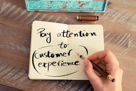 Written Text Pay Attention To Customer Experience